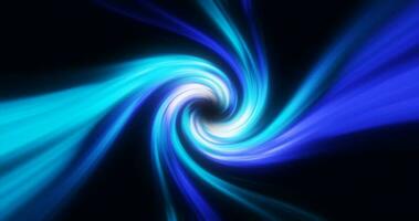 Abstract blue swirl twisted abstract tunnel from lines background photo