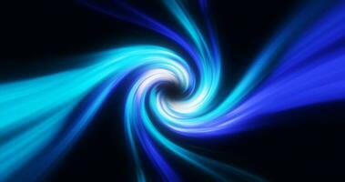 Abstract blue swirl twisted abstract tunnel from lines background photo