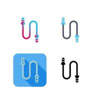 Jumping Rope Vector Icon