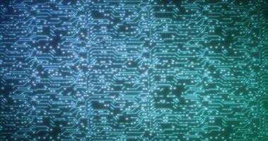 Abstract background of green computer circuit boards digital hi-tech futuristic of lines and dots photo