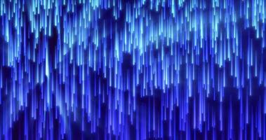 Abstract blue energy glowing lines raining down futuristic hi-tech background photo