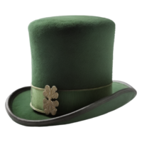 moda três dimensional 3d trevo st patrick hat.generative ai png