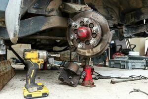 Maintenance of the front wheel brake system photo