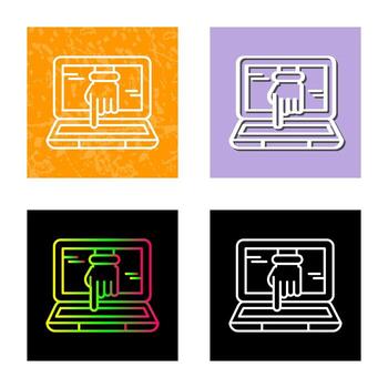 Computer Hacking Vector Icon