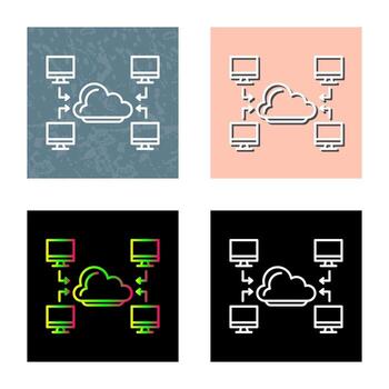 icono de vector de computadora