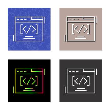 icono de vector de codificación web