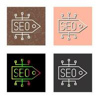 icono de vector de etiqueta seo