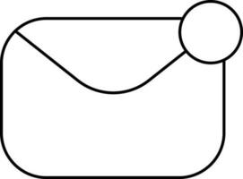 Isolated Email Icon Or Symbol In Line Art. vector