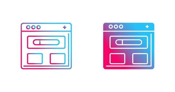 icono de vector de navegador