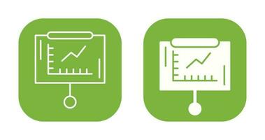 Line Graph Vector Icon