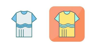 T Shirt with lines Vector Icon