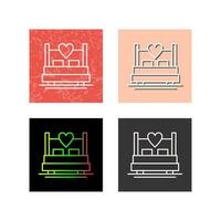 Double Bed Vector Icon