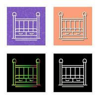 Baby Crib Vector Icon