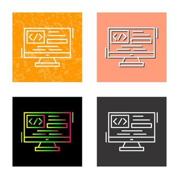 icono de vector de codificación