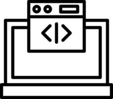 Web coding Vector Icon Design