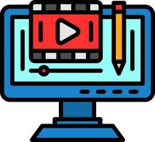 Edit video Vector Icon Design