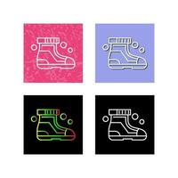 Ski Boots Vector Icon