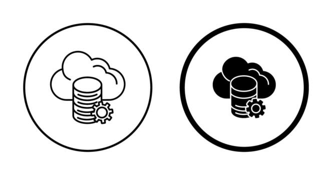 Cloud Data Vector Icon