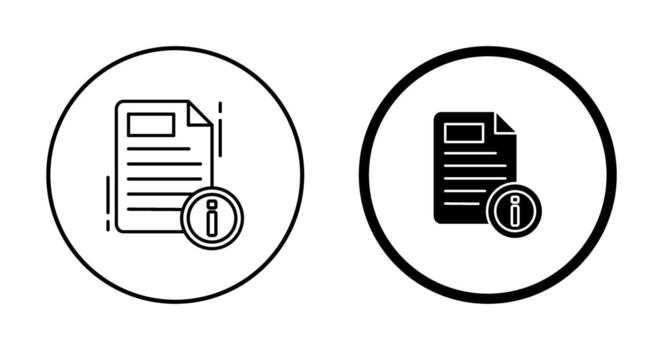 icono de vector de documento