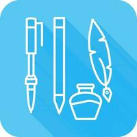 Unique Writing Equipment Vector Icon