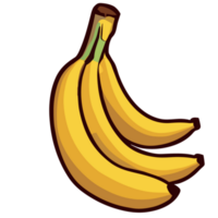 banana transparente plano de fundo,ai generativo png