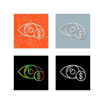 icono de vector de ojo