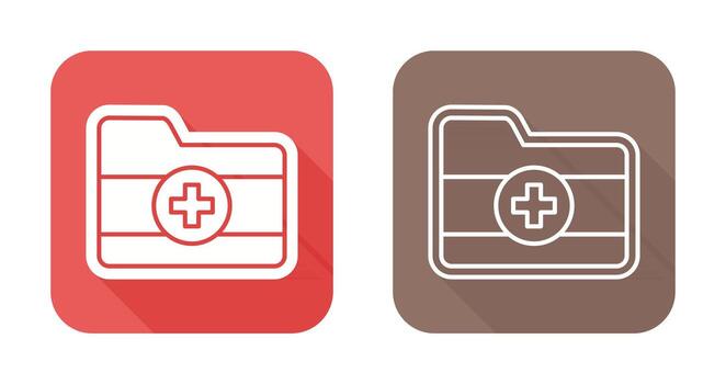 icono de vector de carpeta