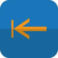 Music player button in arrow with half shadow. vector