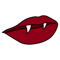 vampiro labios y colmillos png