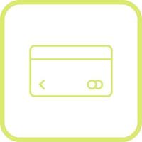 icono de vector de tarjeta de crédito único