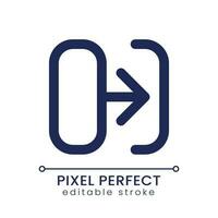 Transition pixel perfect linear ui icon. Connect shots in video footage. Post-production. Film editing. GUI, UX design. Outline isolated user interface element for app and web. Editable stroke vector