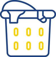 Laundry basket Vector Icon Design