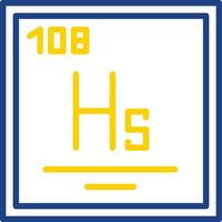 Hassium Vector Icon Design