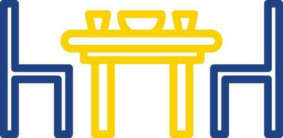 Dining table Vector Icon Design