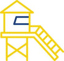 Lifeguard tower Vector Icon Design