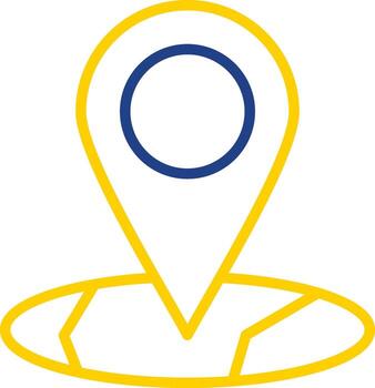 mapa puntero vector icono diseño
