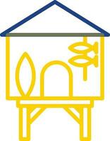 Beach hut Vector Icon Design