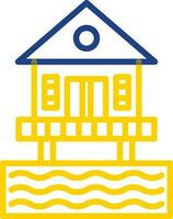 Beach hut Vector Icon Design