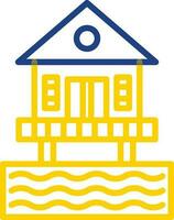 Beach hut Vector Icon Design