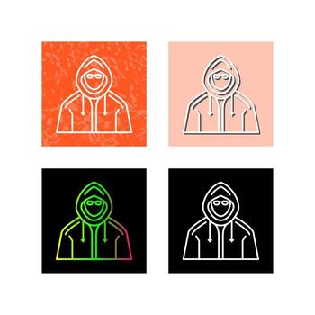 icono de vector de hacker