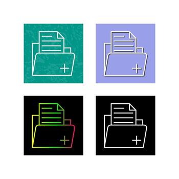 icono de vector de carpeta