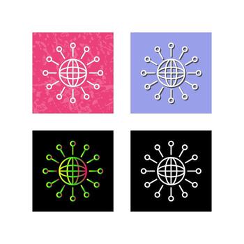 icono de vector de red