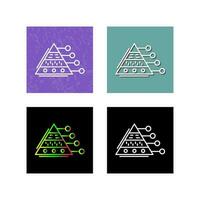 Pyramid Graph Vector Icon