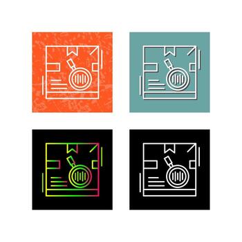 icono de vector de código de seguimiento