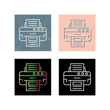 icono de vector de impresora