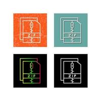 Zip File Vector Icon