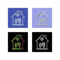 Home Work Place Vector Icon