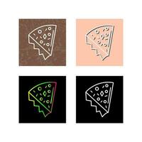 icono de vector de rebanada de pizza