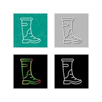 icono de vector de botas de lluvia