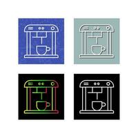 Unique Coffee Machine Vector Icon